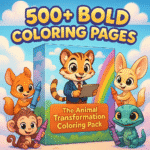 Animal Transformation Coloring Pack