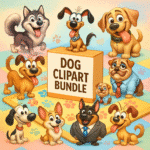 Funny Dog Clipart Bundle