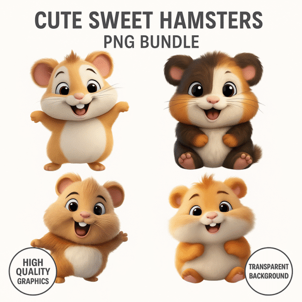 Sweet Hamsters PNG